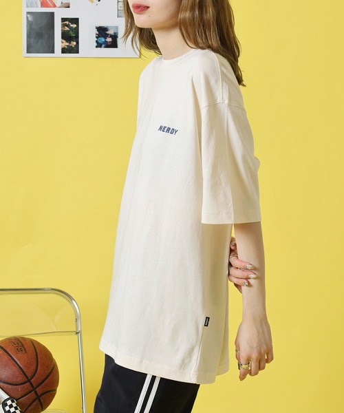 NERDY（ノルディ）の「ペイズリーロゴ S/S Tシャツ（Tシャツ/カットソー・レディース・ホワイト/キナリ・M/S/L）」の16枚目の写真