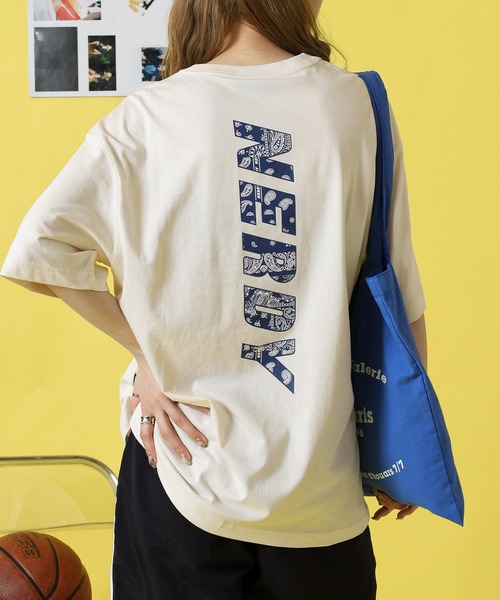 NERDY（ノルディ）の「ペイズリーロゴ S/S Tシャツ（Tシャツ/カットソー・レディース・ホワイト/キナリ・M/S/L）」の11枚目の写真