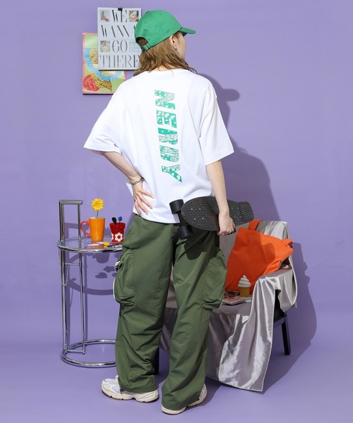 NERDY（ノルディ）の「ペイズリーロゴ S/S Tシャツ（Tシャツ/カットソー・レディース・ホワイト/キナリ・M/S/L）」の8枚目の写真