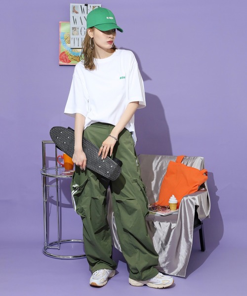 NERDY（ノルディ）の「ペイズリーロゴ S/S Tシャツ（Tシャツ/カットソー・レディース・ホワイト/キナリ・M/S/L）」の7枚目の写真