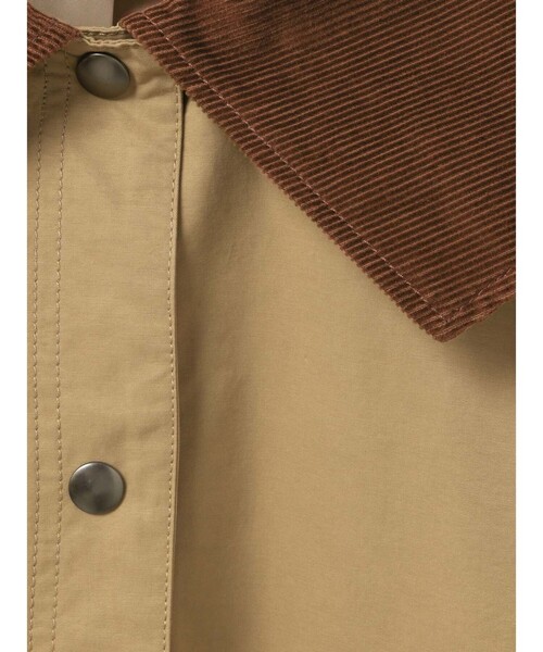 MidiUmi（ミディウミ）の「MidiUmi ハンティングジャケット（ダウンジャケット/コート・レディース・チャコールグレー/ブラック/ベージュ・FREE）」の5枚目の写真