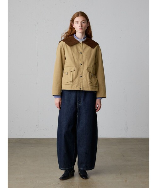 MidiUmi（ミディウミ）の「MidiUmi ハンティングジャケット（ダウンジャケット/コート・レディース・チャコールグレー/ブラック/ベージュ・FREE）」の12枚目の写真