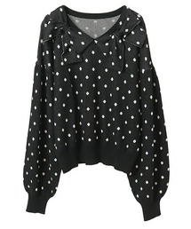 Candy Stripper | RIBBON COLLAR ニット(ニット/セーター)