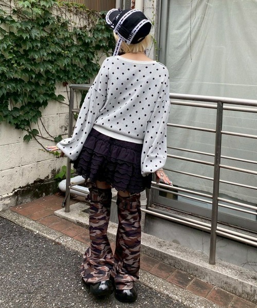 Candy Stripper(キャンディストリッパー)の「RIBBON COLLAR ニット(ニット/セーター・レディース・ブラック×ホワイト/ホワイト×ブラック/ブラック・FREE)」の10枚目の写真