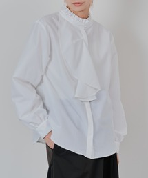 DOLLUPOOPS | フェイクパールボタンフロントフリルブラウス(シャツ/ブラウス)