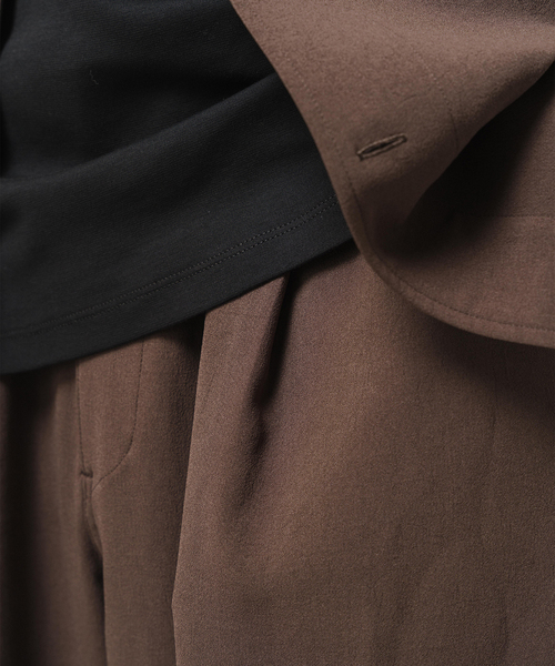 EDIFICE（エディフィス）の「T/E(ティーイー) フレンチ ワーク トラウザー（スラックス・メンズ・ブラウン/ブラック・SMALL/MEDIUM/LARGE）」の18枚目の写真