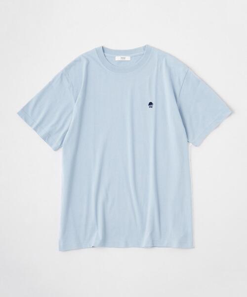 TAKEO KIKUCHI（タケオキクチ）の「【LIMITED】ワンポイント刺繍 半袖Tシャツ（Tシャツ/カットソー・メンズ・ブラック/チャコールグレー/ホワイト/ブルー・01/04/03/02）」の4枚目の写真