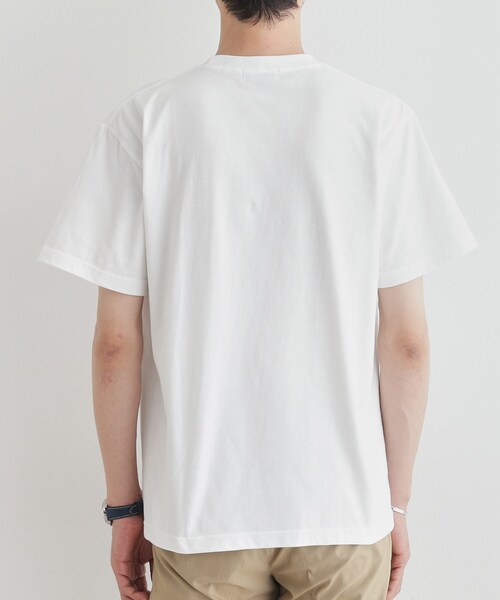 TAKEO KIKUCHI（タケオキクチ）の「【LIMITED】ワンポイント刺繍 半袖Tシャツ（Tシャツ/カットソー・メンズ・ブラック/チャコールグレー/ホワイト/ブルー・01/04/03/02）」の10枚目の写真