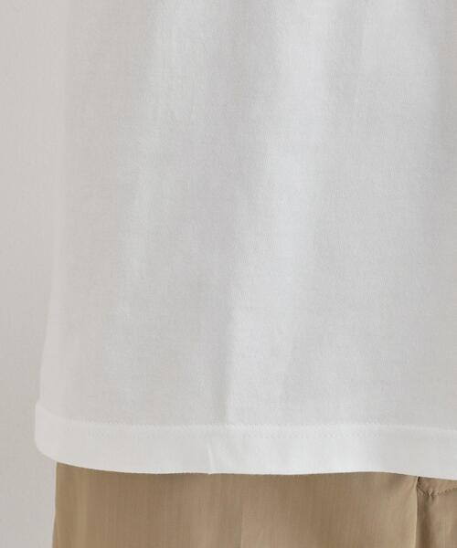 TAKEO KIKUCHI（タケオキクチ）の「【LIMITED】ワンポイント刺繍 半袖Tシャツ（Tシャツ/カットソー・メンズ・ブラック/チャコールグレー/ホワイト/ブルー・01/04/03/02）」の7枚目の写真