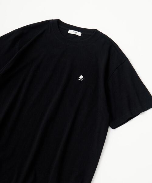 TAKEO KIKUCHI(タケオキクチ)の「【LIMITED】ワンポイント刺繍 半袖Tシャツ(Tシャツ/カットソー・メンズ・ブラック/チャコールグレー/ホワイト/ブルー・01/04/03/02)」の12枚目の写真