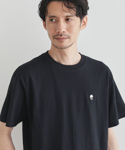 TAKEO KIKUCHI(タケオキクチ)の「【LIMITED】ワンポイント刺繍 半袖Tシャツ(Tシャツ/カットソー・メンズ・ブラック/チャコールグレー/ホワイト/ブルー・01/04/03/02)」の14枚目の写真