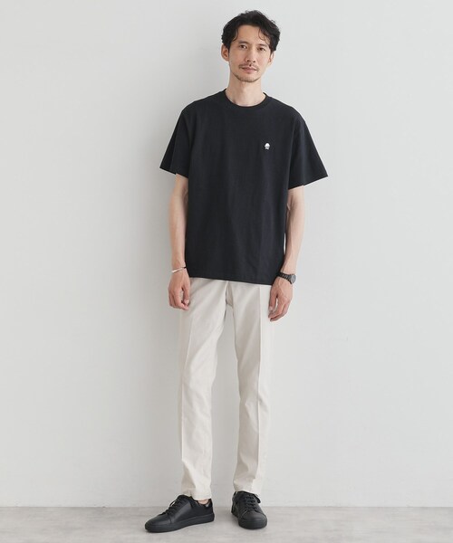 TAKEO KIKUCHI(タケオキクチ)の「【LIMITED】ワンポイント刺繍 半袖Tシャツ(Tシャツ/カットソー・メンズ・ブラック/チャコールグレー/ホワイト/ブルー・01/04/03/02)」の16枚目の写真