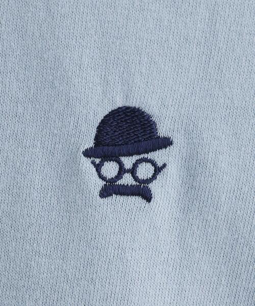 TAKEO KIKUCHI（タケオキクチ）の「【LIMITED】ワンポイント刺繍 半袖Tシャツ（Tシャツ/カットソー・メンズ・ブラック/チャコールグレー/ホワイト/ブルー・01/04/03/02）」の18枚目の写真