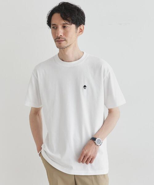 TAKEO KIKUCHI（タケオキクチ）の「【LIMITED】ワンポイント刺繍 半袖Tシャツ（Tシャツ/カットソー・メンズ・ブラック/チャコールグレー/ホワイト/ブルー・01/04/03/02）」の16枚目の写真