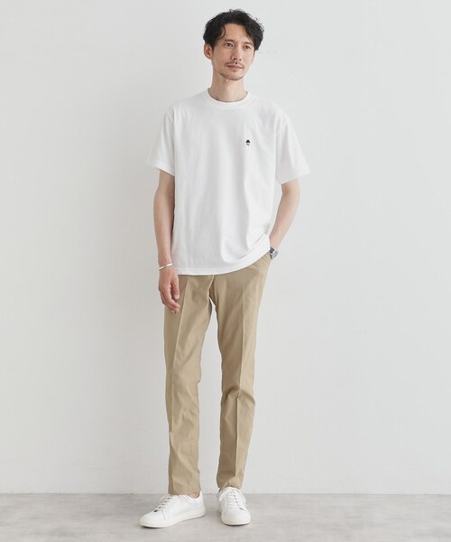 TAKEO KIKUCHI（タケオキクチ）の「【LIMITED】ワンポイント刺繍 半袖Tシャツ（Tシャツ/カットソー・メンズ・ブラック/チャコールグレー/ホワイト/ブルー・01/04/03/02）」の14枚目の写真