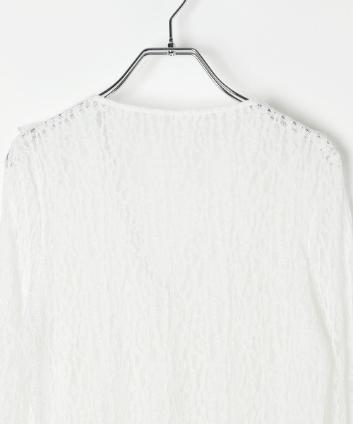 PAGEBOY（ページボーイ）の「レースフリルブラウス（シャツ/ブラウス・レディース・オフホワイト/ブラック・FREE）」の17枚目の写真