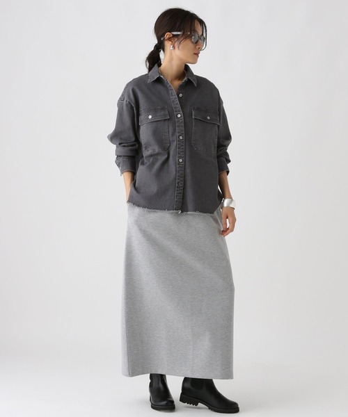 Elura（エルーラ）の「大人デニムシャツ/579977（シャツ/ブラウス・レディース・ブルー/ブラック/ライトブルー・FREE）」の13枚目の写真