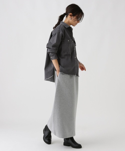 Elura（エルーラ）の「大人デニムシャツ/579977（シャツ/ブラウス・レディース・ブルー/ブラック/ライトブルー・FREE）」の14枚目の写真