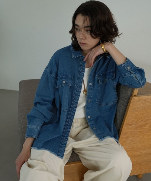 セール】大人デニムシャツ/579977（シャツ/ブラウス）｜Elura