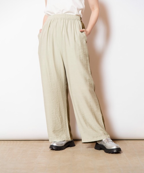 OSMOSIS(オズモーシス)の「2WAYバイカラーパンツ(その他パンツ・レディース・チャコール/ライトカーキ/ライトベージュ・ONE SIZE)」の8枚目の写真