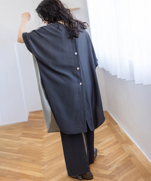 OSMOSIS(オズモーシス)の「2WAYバイカラーパンツ(その他パンツ・レディース・チャコール/ライトカーキ/ライトベージュ・ONE SIZE)」の19枚目の写真