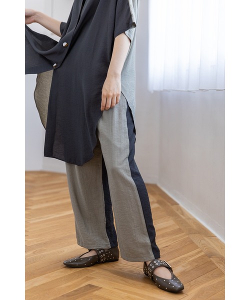 OSMOSIS(オズモーシス)の「2WAYバイカラーパンツ(その他パンツ・レディース・チャコール/ライトカーキ/ライトベージュ・ONE SIZE)」の21枚目の写真