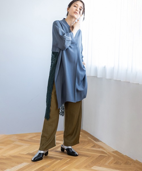 OSMOSIS(オズモーシス)の「2WAYバイカラーパンツ(その他パンツ・レディース・チャコール/ライトカーキ/ライトベージュ・ONE SIZE)」の22枚目の写真