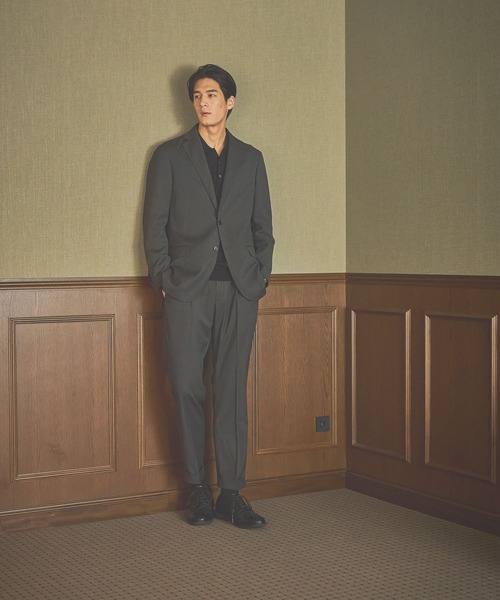 GLOBAL WORK(グローバルワーク)の「バーズアイパンツ/Salon de GW/572428(スラックス・メンズ・チャコールグレー・LARGE/X-LARGE/SMALL/MEDIUM)」の3枚目の写真