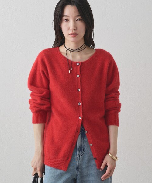 LOUNGEDRESS（ラウンジドレス）の「FURウール2WAYニットカーデ（ニット/セーター・レディース・グレー/ネイビー/レッド・FREE）」の19枚目の写真