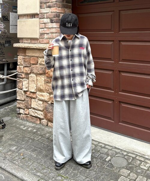 Franklin Climbing（フランクリンクライミング）の「【Franklin Climbing】【LEGACY】ユニセックスビンテージチェック加工ネルシャツ（シャツ/ブラウス・レディース・パープル/イエロー/オフホワイト/グリーン・MEDIUM/LARGE）」の11枚目の写真