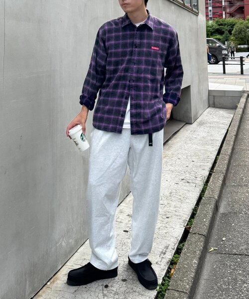 Franklin Climbing（フランクリンクライミング）の「【Franklin Climbing】【LEGACY】ユニセックスビンテージチェック加工ネルシャツ（シャツ/ブラウス・レディース・パープル/イエロー/オフホワイト/グリーン・MEDIUM/LARGE）」の15枚目の写真