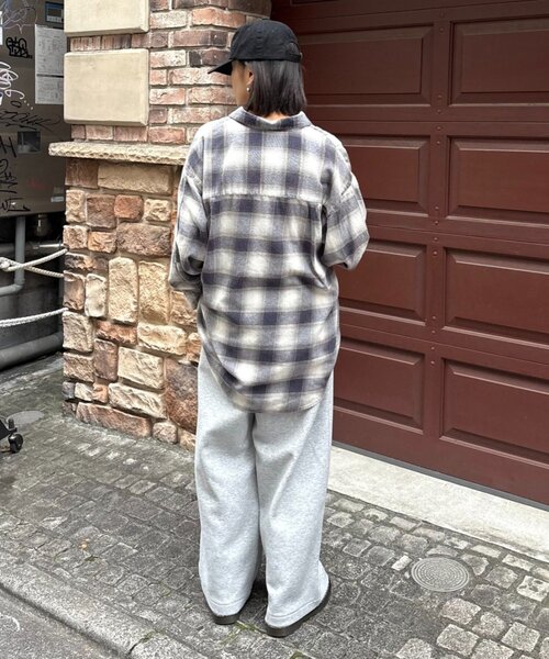 Franklin Climbing（フランクリンクライミング）の「【Franklin Climbing】【LEGACY】ユニセックスビンテージチェック加工ネルシャツ（シャツ/ブラウス・レディース・パープル/イエロー/オフホワイト/グリーン・MEDIUM/LARGE）」の22枚目の写真