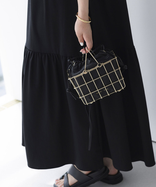 Zanchetti(ザンチェッティ)の「【ZANCHETTI / ザンケッティ】NAPPA MARKET BAG:ショルダーバッグ(ショルダーバッグ・レディース・ブラック・FREE)」の2枚目の写真