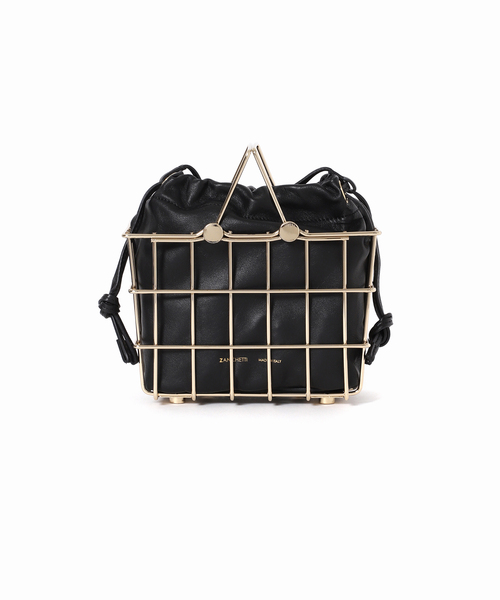 Zanchetti(ザンチェッティ)の「【ZANCHETTI / ザンケッティ】NAPPA MARKET BAG:ショルダーバッグ(ショルダーバッグ・レディース・ブラック・FREE)」の4枚目の写真