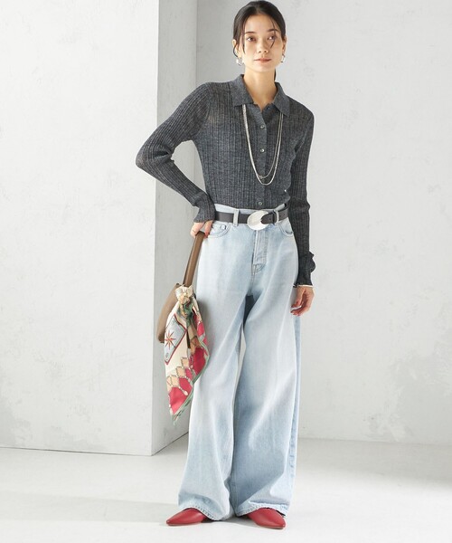 LEFIJE（レフィエ）の「LEFIJE: ラウンド ビッグ バックル ベルト（ベルト・レディース・ブラック・ONE SIZE）」の7枚目の写真