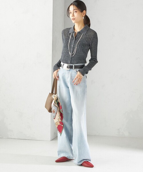 LEFIJE（レフィエ）の「LEFIJE: ラウンド ビッグ バックル ベルト（ベルト・レディース・ブラック・ONE SIZE）」の6枚目の写真