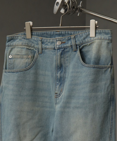 welise(ウェライズ)の「【welise/ウェライズ】13ozハイグレードデニム スリムフィットフレアパンツ(デニムパンツ・メンズ・グレー/ダークブラック/ライトインディゴブルー・L/M/S)」の13枚目の写真