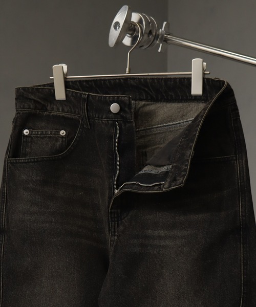 welise(ウェライズ)の「【welise/ウェライズ】13ozハイグレードデニム スリムフィットフレアパンツ(デニムパンツ・メンズ・グレー/ダークブラック/ライトインディゴブルー・L/M/S)」の18枚目の写真