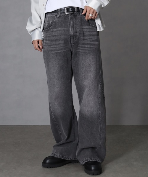 セール】【welise/ウェライズ】13ozハイグレードデニム 立体裁断スリム