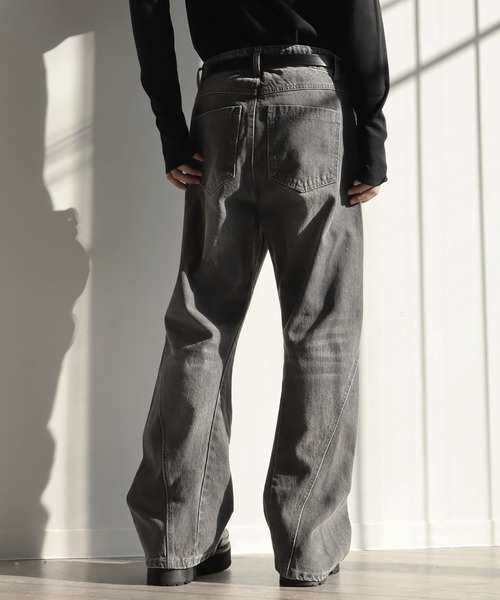 セール】【welise/ウェライズ】13ozハイグレードデニム 立体裁断スリム