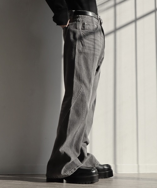 セール】【welise/ウェライズ】13ozハイグレードデニム 立体裁断スリム