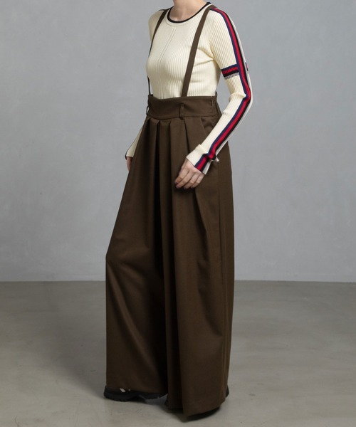 MARECHAL TERRE(マルシャルテル)の「サスペンダーパンツ(その他パンツ・レディース・グレー/ワインレッド/カーキ/ブラック・MEDIUM)」の4枚目の写真