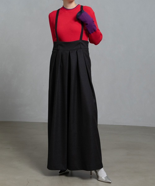 MARECHAL TERRE(マルシャルテル)の「サスペンダーパンツ(その他パンツ・レディース・グレー/ワインレッド/カーキ/ブラック・MEDIUM)」の2枚目の写真