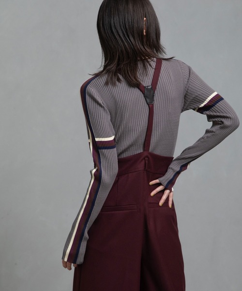 MARECHAL TERRE(マルシャルテル)の「サスペンダーパンツ(その他パンツ・レディース・グレー/ワインレッド/カーキ/ブラック・MEDIUM)」の8枚目の写真