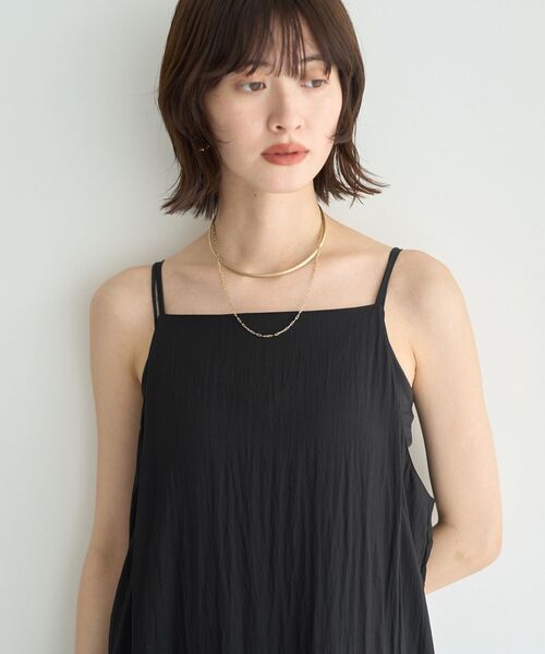 Editt by YECCA VECCA(エディットバイイェッカヴェッカ)の「ラッフルキャミワンピース(ワンピース・レディース・ブラック/キャメル・FREE)」の21枚目の写真