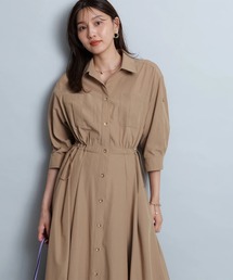 ！最終値下げ！ジャスグリッティー　シャツワンピースパステルイエロー¥26,400 最終値下げ！ジャスグリッティー シャツワンピースパステル