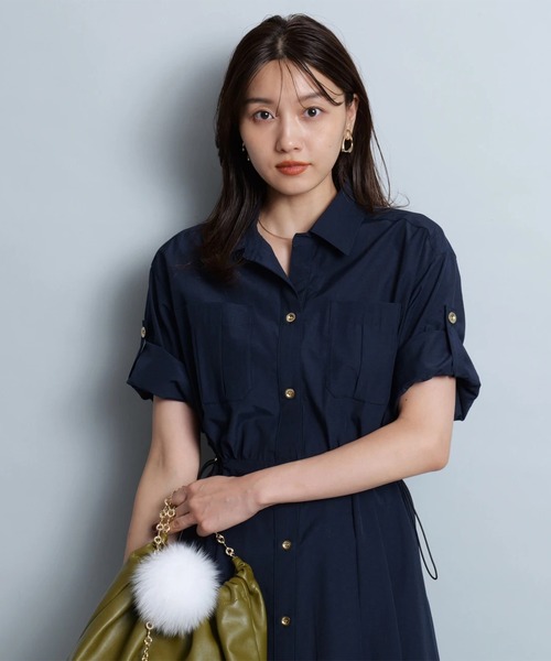 JUSGLITTY ジャスグリッティ　ワンピース SSサイズ　人気 サファリシャツワンピース（ワンピース）｜JUSGLITTY（ジャス