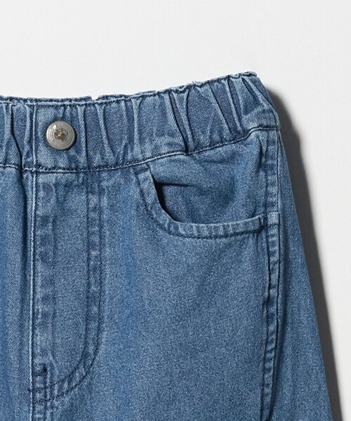 green label relaxing（グリーンレーベルリラクシング）の「デニム カーゴパンツ / キッズ  100㎝-160㎝（デニムパンツ・キッズ・コバルトブルー/ブラック・130cm/100cm/140cm/150cm/160cm/120cm/110cm）」の16枚目の写真