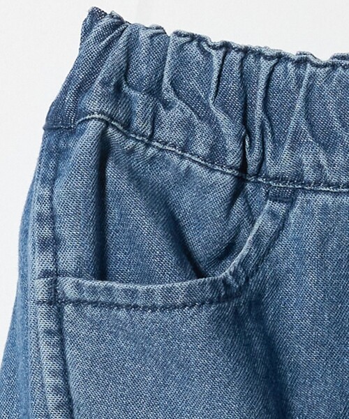 green label relaxing（グリーンレーベルリラクシング）の「デニム カーゴパンツ / キッズ  100㎝-160㎝（デニムパンツ・キッズ・コバルトブルー/ブラック・130cm/100cm/140cm/150cm/160cm/120cm/110cm）」の15枚目の写真