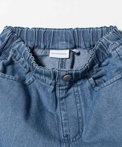 green label relaxing（グリーンレーベルリラクシング）の「デニム カーゴパンツ / キッズ  100㎝-160㎝（デニムパンツ・キッズ・コバルトブルー/ブラック・130cm/100cm/140cm/150cm/160cm/120cm/110cm）」の14枚目の写真